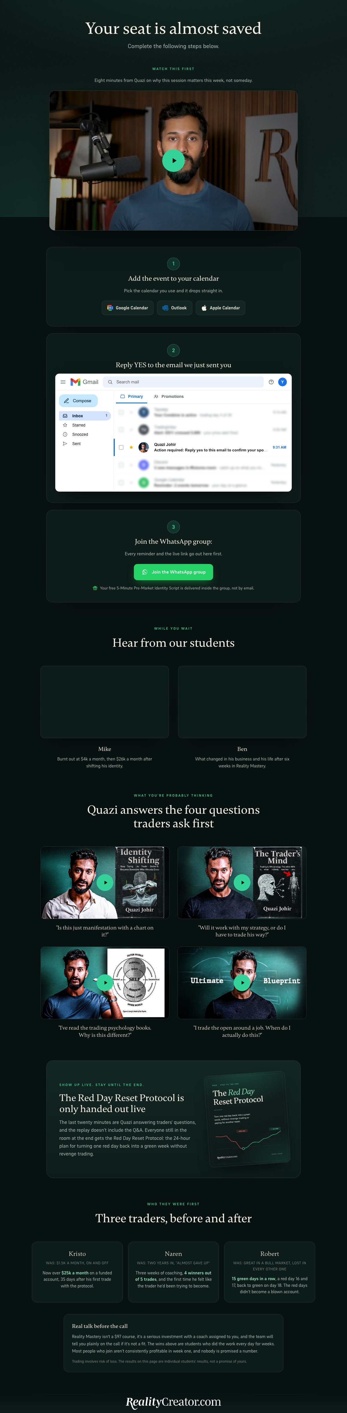 Thank-you page preview
